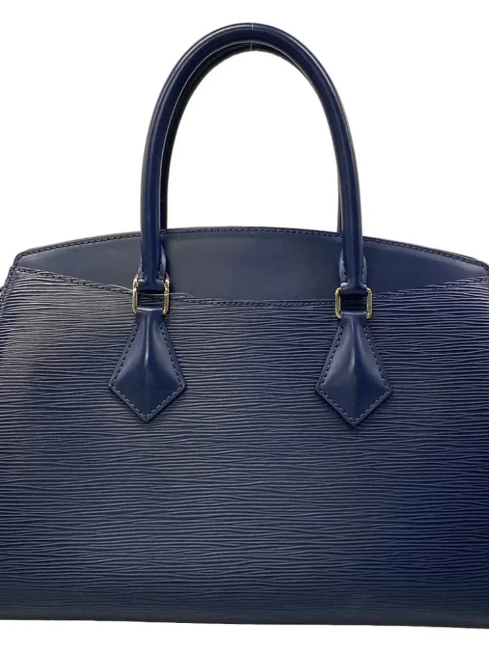 LOUIS VUITTON Soufflot MM M94375 Indigo Blue Epi AA2146 Handbag